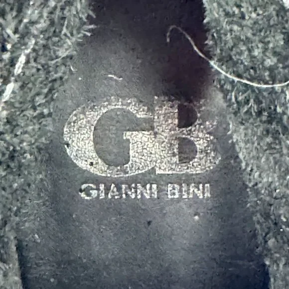 Gianni Bini Black Leather Aces Wild Cowboy Style Boots Size 8.5 - Picture 11 of 11